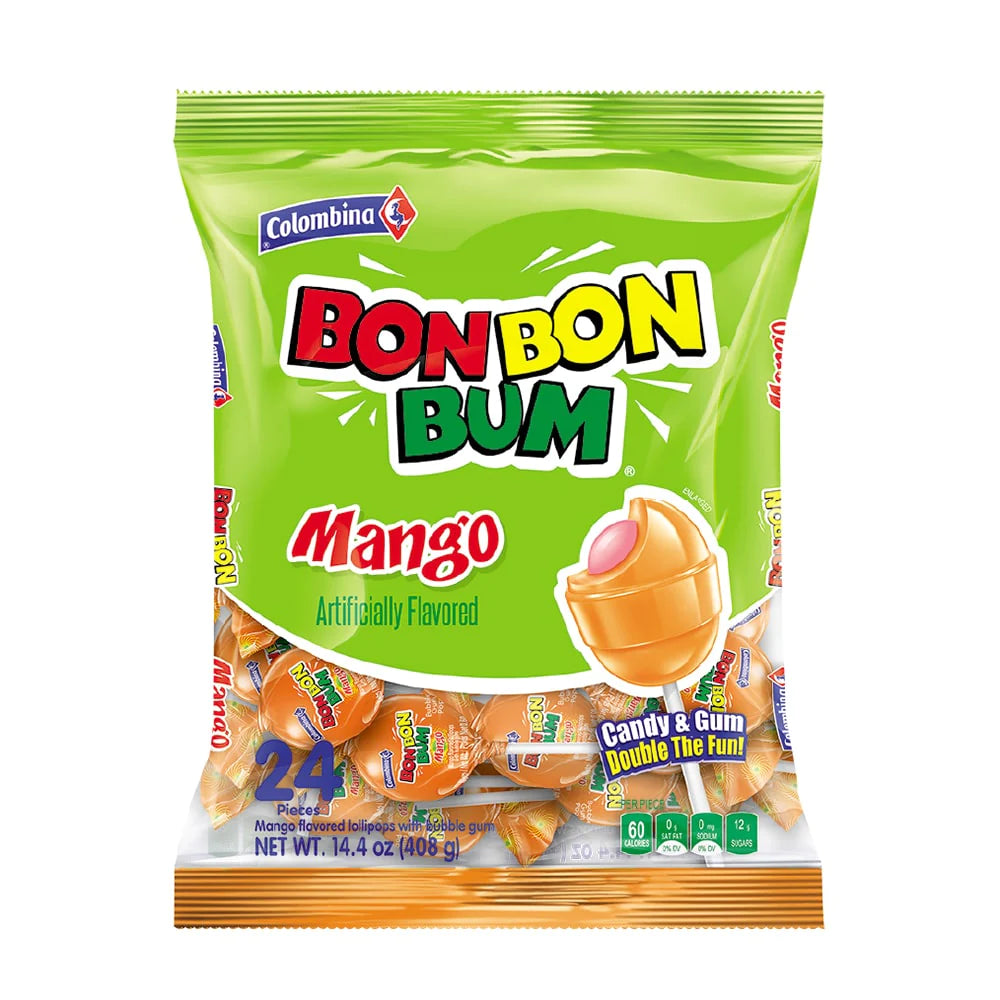 Colombina Bonbonbum Mango 24 Unidades 14.4oz