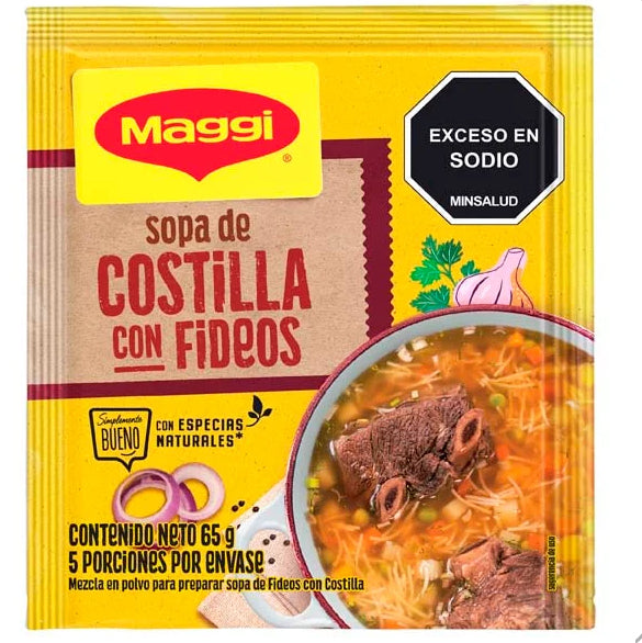 Maggi Rib Soup with Pasta Mix