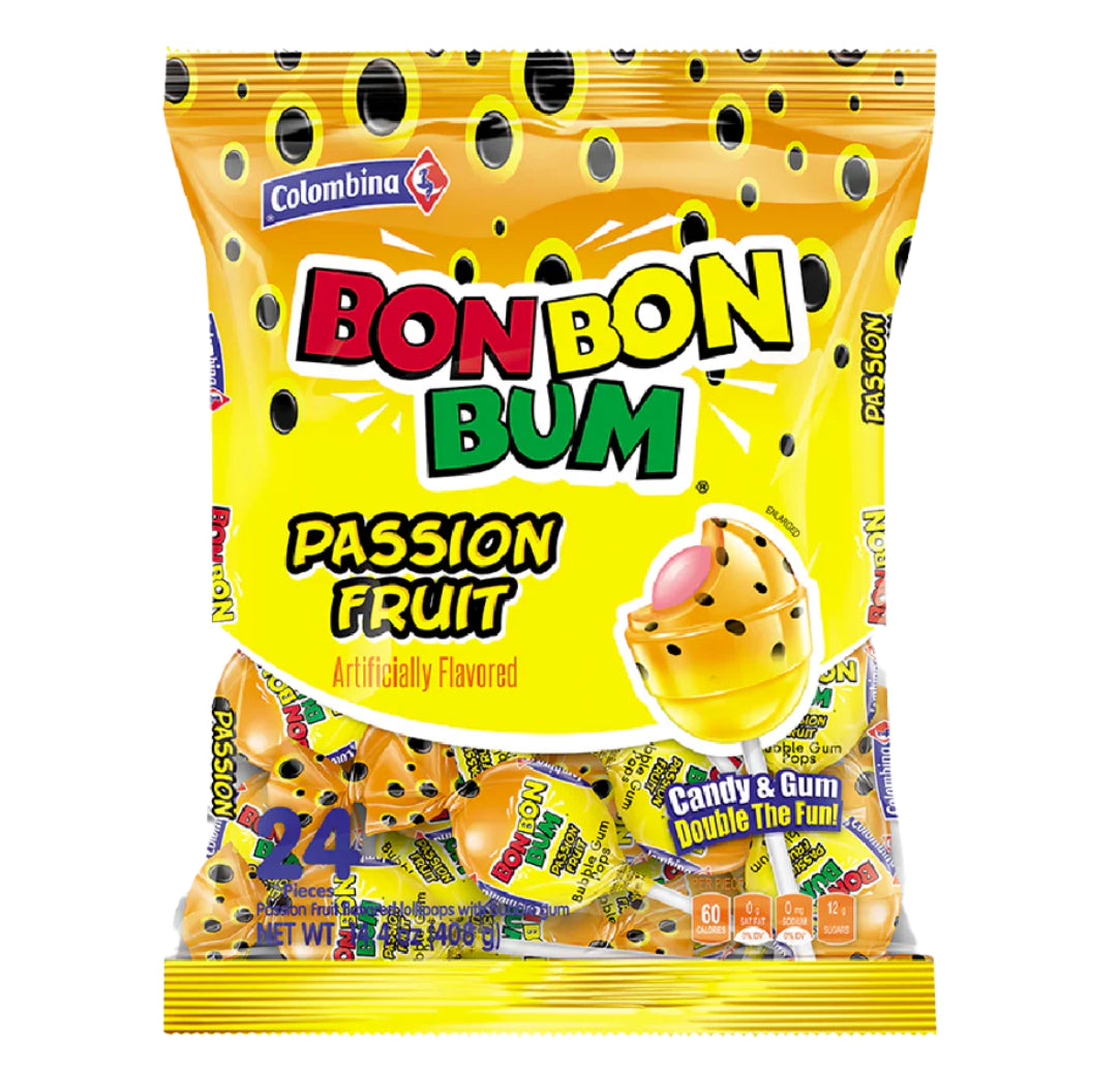 Colombina Bonbonbum Maracuya 24 Unidades 14.4oz