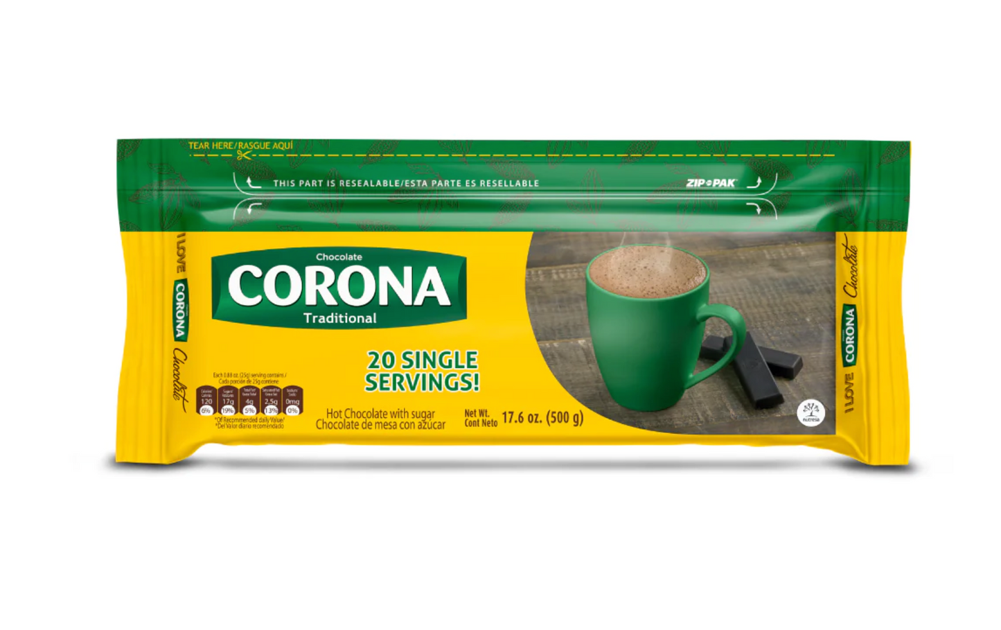 Corona Chocolate Resellable 500gr