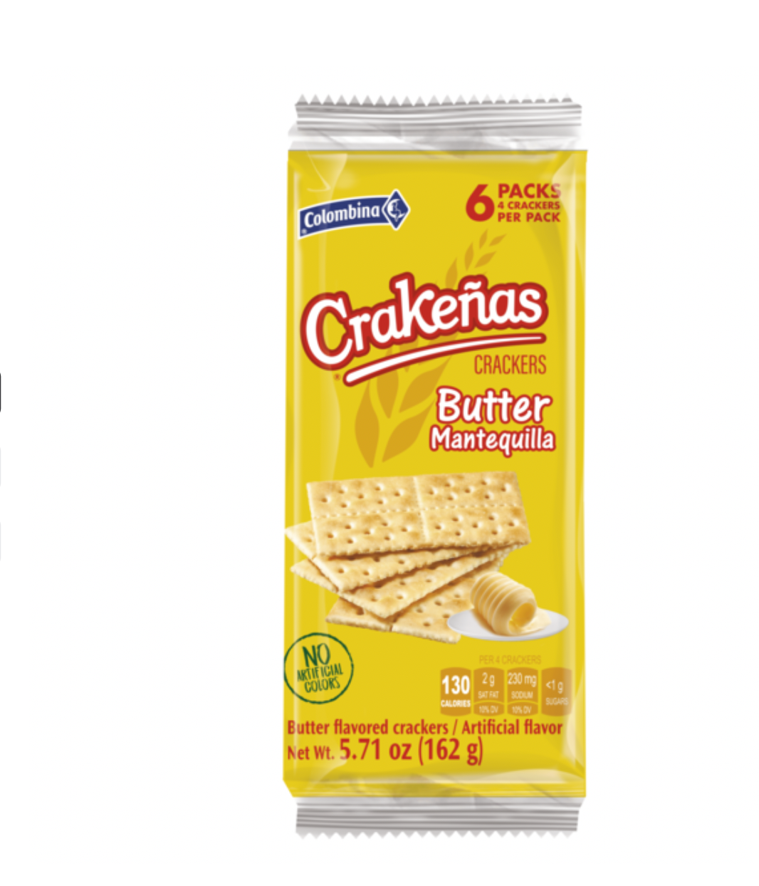 Colombina Crakeñas Mantequilla 6 Packs