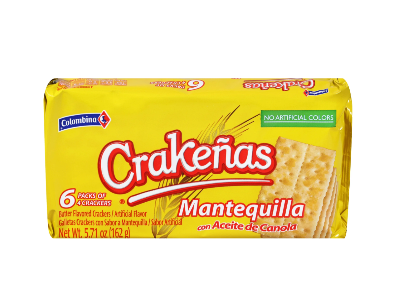 Colombina Crakeñas Saltin Mantequilla